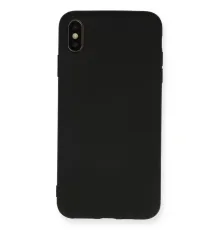Apple iPhone XS Max Kılıf Nano içi Kadife Silikon - Siyah