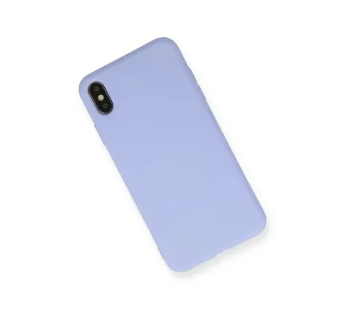 Apple iPhone XS Max Kılıf Nano içi Kadife Silikon - Lila