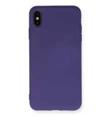 Apple iPhone XS Max Kılıf Nano içi Kadife Silikon - Mor