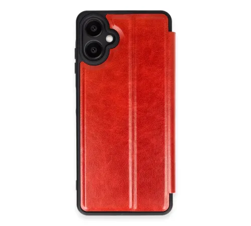 Samsung Galaxy A06 Kılıf Flip Cover - Kırmızı