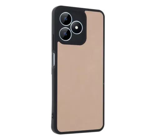 Realme Note 50 4G Kılıf Aras Deri Kapak - Pudra