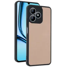 Realme Note 50 4G Kılıf Aras Deri Kapak - Pudra