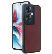 Reno 11F Kılıf Aras Deri Kapak - Bordo