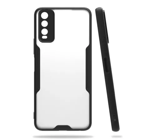 Vivo Y11S Kılıf Platin Silikon - Siyah