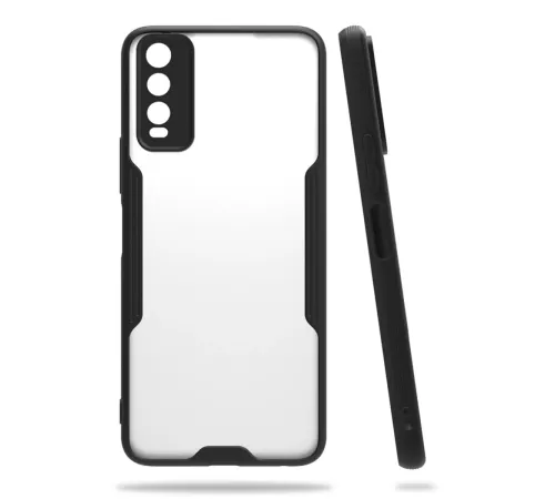 Vivo Y11S Kılıf Platin Silikon - Siyah
