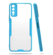 Vivo Y11S Kılıf Platin Silikon - Mavi