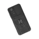 Xiaomi Poco M4 Pro 4G Kılıf Pars Lens Yüzüklü Silikon - Siyah