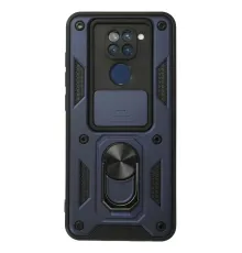 Xiaomi Redmi Note 9 Kılıf Pars Lens Yüzüklü Silikon - Lacivert