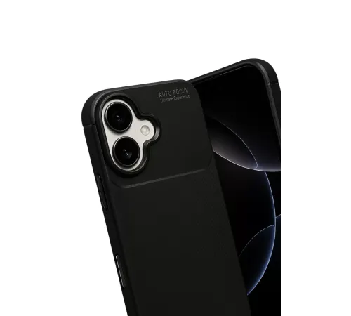 Apple iPhone 17 Auto Focus Karbon Kapak - Siyah