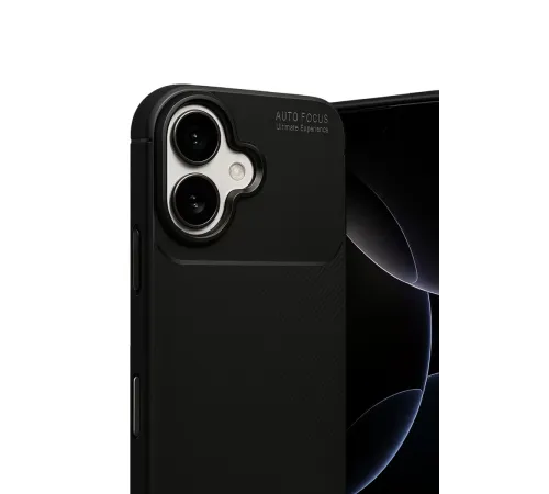 Apple iPhone 17 Auto Focus Karbon Kapak - Siyah