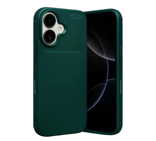 Apple iPhone 17 Auto Focus Karbon Kapak - Koyu Yeşil