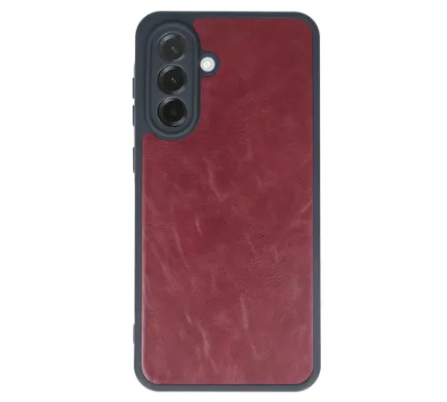 Samsung Galaxy A15 4G Kılıf Aras Deri Kapak - Bordo