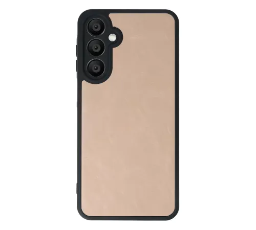 Samsung Galaxy A15 4G Kılıf Aras Deri Kapak - Pudra