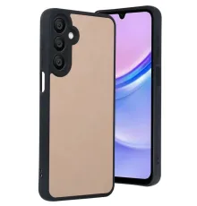Samsung Galaxy A15 4G Kılıf Aras Deri Kapak - Pudra