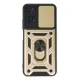 Xiaomi Poco M4 Pro 4G Kılıf Pars Lens Yüzüklü Silikon - Gold