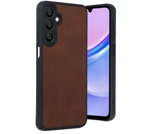 Samsung Galaxy A16 5G Kılıf Aras Deri Kapak - Taba