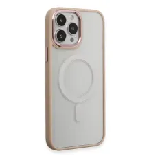 Apple iPhone 15 Pro Kılıf Room Magneticsafe Silikon - Pudra