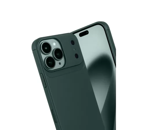 Apple iPhone 17 Pro Auto Focus Karbon Kapak - Koyu Yeşil