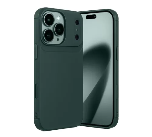 Apple iPhone 17 Pro Auto Focus Karbon Kapak - Koyu Yeşil