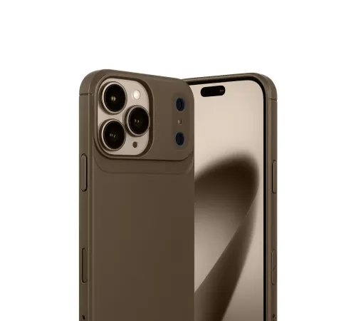 Apple iPhone 17 Pro Auto Focus Karbon Kapak - Kahverengi