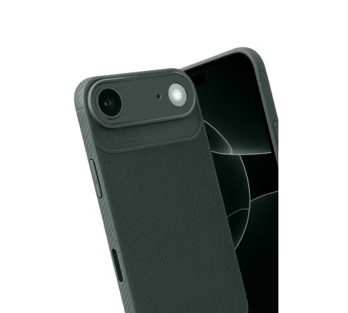 Apple iPhone 17 Air Auto Focus Karbon Kapak - Koyu Yeşil