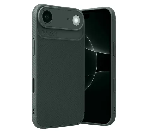 Apple iPhone 17 Air Auto Focus Karbon Kapak - Koyu Yeşil