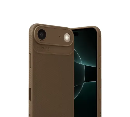 Apple iPhone 17 Air Auto Focus Karbon Kapak - Kahverengi