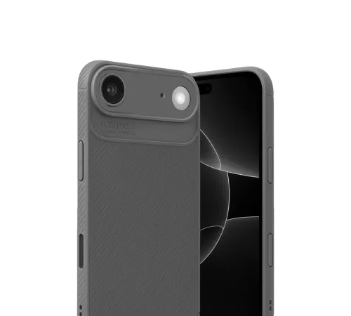 Apple iPhone 17 Air Auto Focus Karbon Kapak - Gri