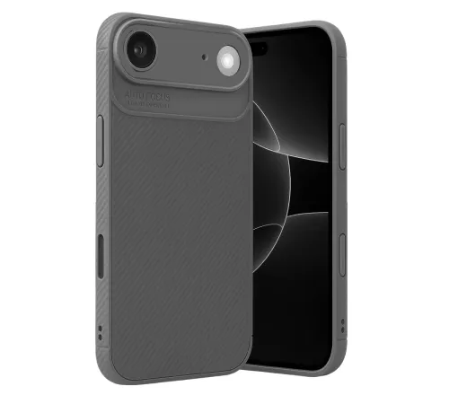 Apple iPhone 17 Air Auto Focus Karbon Kapak - Gri