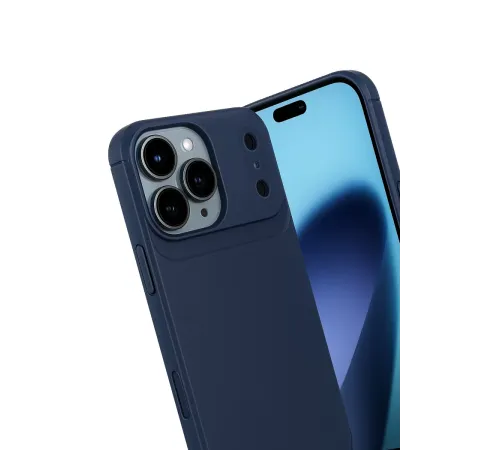 Apple iPhone 17 Pro Max Auto Focus Karbon Kapak - Lacivert