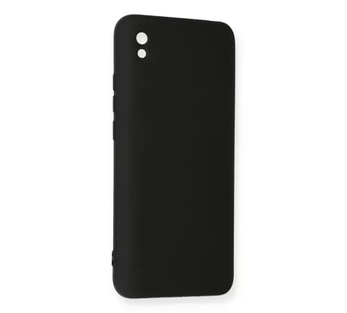 Xiaomi Redmi 9A Kılıf Nano içi Kadife Silikon - Siyah