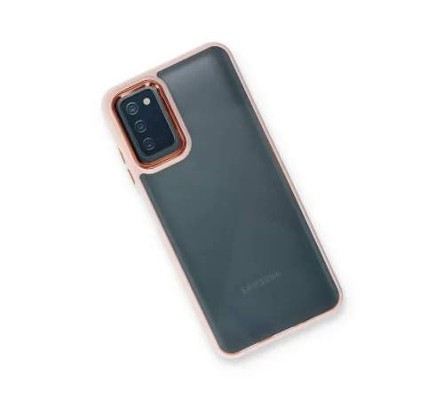 Samsung Galaxy A03S Kılıf Dora Kapak - Pudra