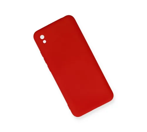 Xiaomi Redmi 9A Kılıf Nano içi Kadife Silikon - Kırmızı