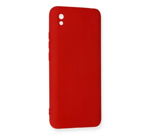 Xiaomi Redmi 9A Kılıf Nano içi Kadife Silikon - Kırmızı