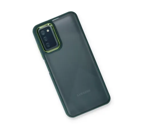 Samsung Galaxy A03S Kılıf Dora Kapak - Haki Yeşil