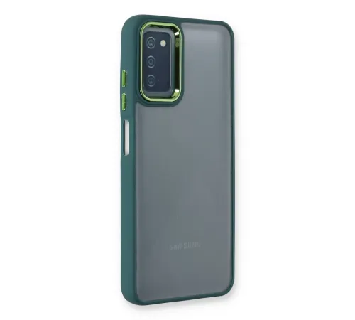 Samsung Galaxy A03S Kılıf Dora Kapak - Haki Yeşil