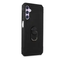 Samsung Galaxy A14 4G Kılıf Sofya Yüzüklü Silikon Kapak - Siyah