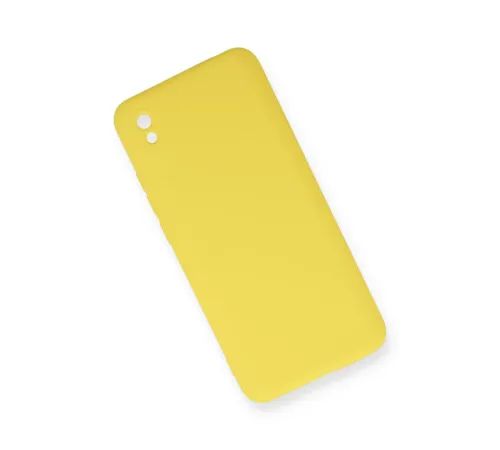 Xiaomi Redmi 9A Kılıf Nano içi Kadife Silikon - Sarı