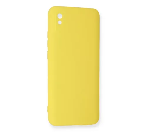 Xiaomi Redmi 9A Kılıf Nano içi Kadife Silikon - Sarı