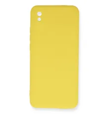 Xiaomi Redmi 9A Kılıf Nano içi Kadife Silikon - Sarı