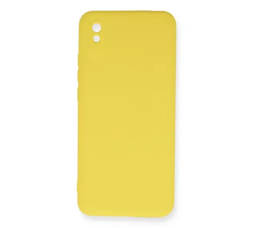 Xiaomi Redmi 9A Kılıf Nano içi Kadife Silikon - Sarı