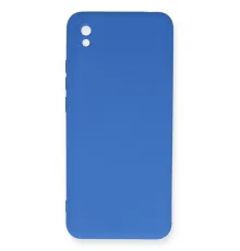 Xiaomi Redmi 9A Kılıf Nano içi Kadife Silikon - Mavi