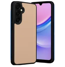 Samsung Galaxy M15 Kılıf Aras Deri Kapak - Pudra