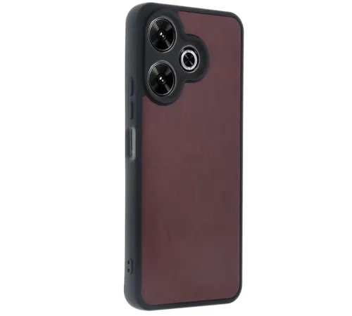 Xiaomi Redmi 13 4G Kılıf Aras Deri Kapak - Bordo