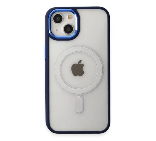 Apple iPhone 15 Pro Kılıf Room Magneticsafe Silikon - Lacivert