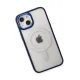 Apple iPhone 15 Pro Kılıf Room Magneticsafe Silikon - Lacivert