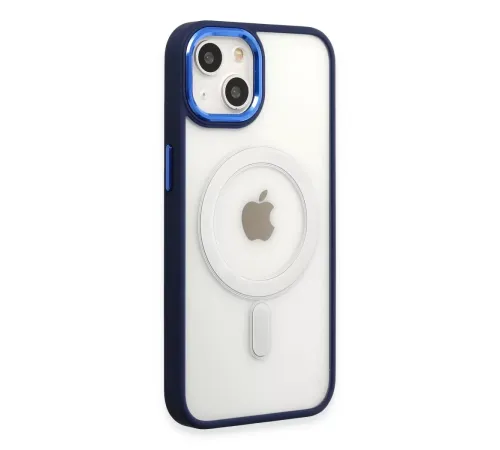 Apple iPhone 15 Pro Kılıf Room Magneticsafe Silikon - Lacivert