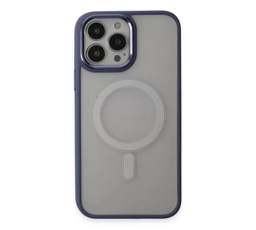 Apple iPhone 15 Pro Max Kılıf Room Magneticsafe Silikon - Sierra Blue