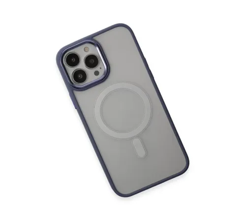 Apple iPhone 15 Pro Max Kılıf Room Magneticsafe Silikon - Sierra Blue