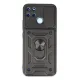 Realme C25Y Kılıf Pars Lens Yüzüklü Silikon - Siyah